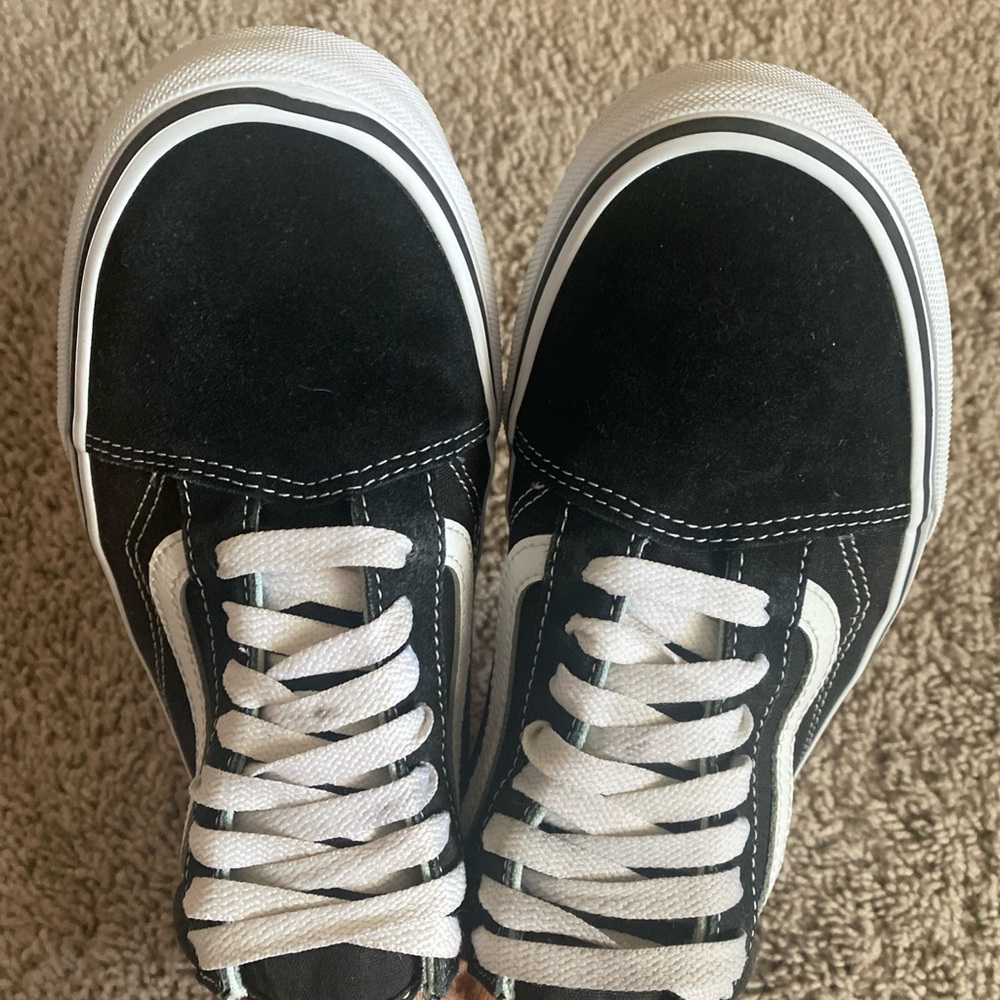❤️SOLD@mercari❤️Vans off the wall Oldskool sk8 Black and White suede Sneakers - Picture 6 of 17
